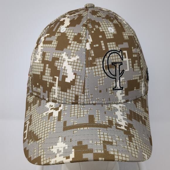 CI Football Fitted Baseball Hat Multicolor Large Camo Under Armour - Picture 2 of 9